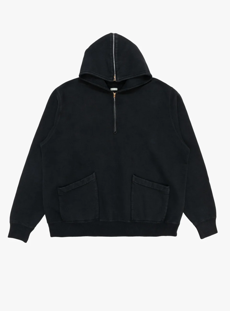 A.PRESSE Sailor Half Zip Hoodie - Black