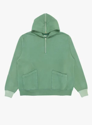 A.PRESSE Sailor Half Zip Hoodie - Green