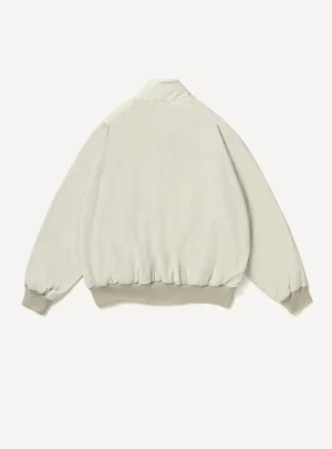 A.Presse Cotton Silk Back Gabardine Harrington Jacket - Back