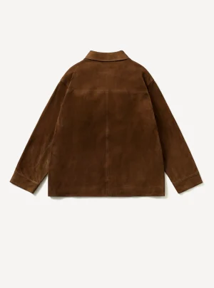 A.Presse Leather Chore Jacket - D.Brown