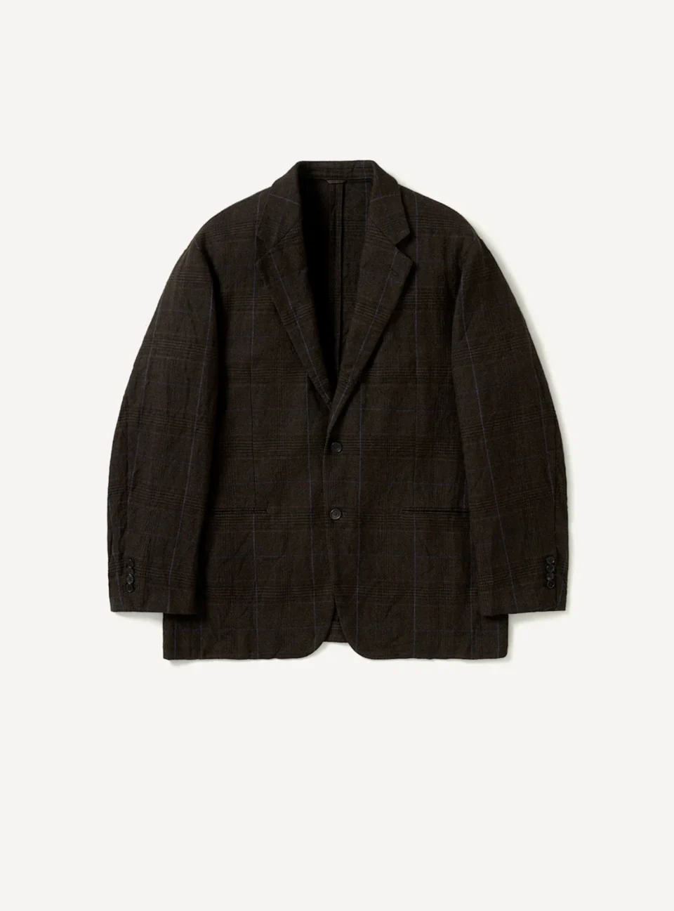 A.Presse Washed Alpaca Linen Tweed Jacket - Brown
