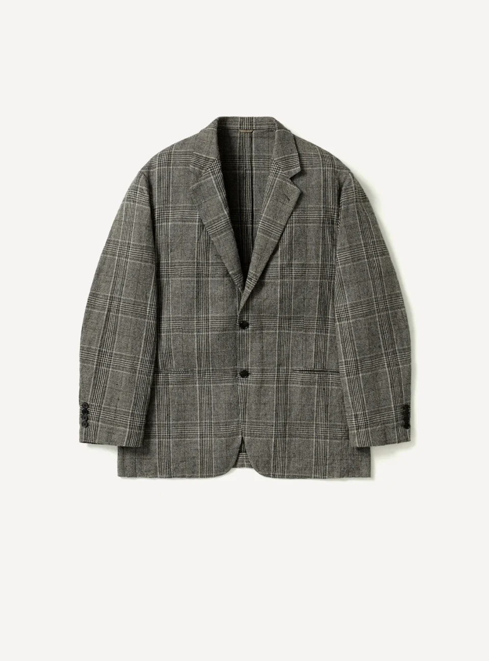 A.Presse Washed Alpaca Linen Tweed Jacket - Grey