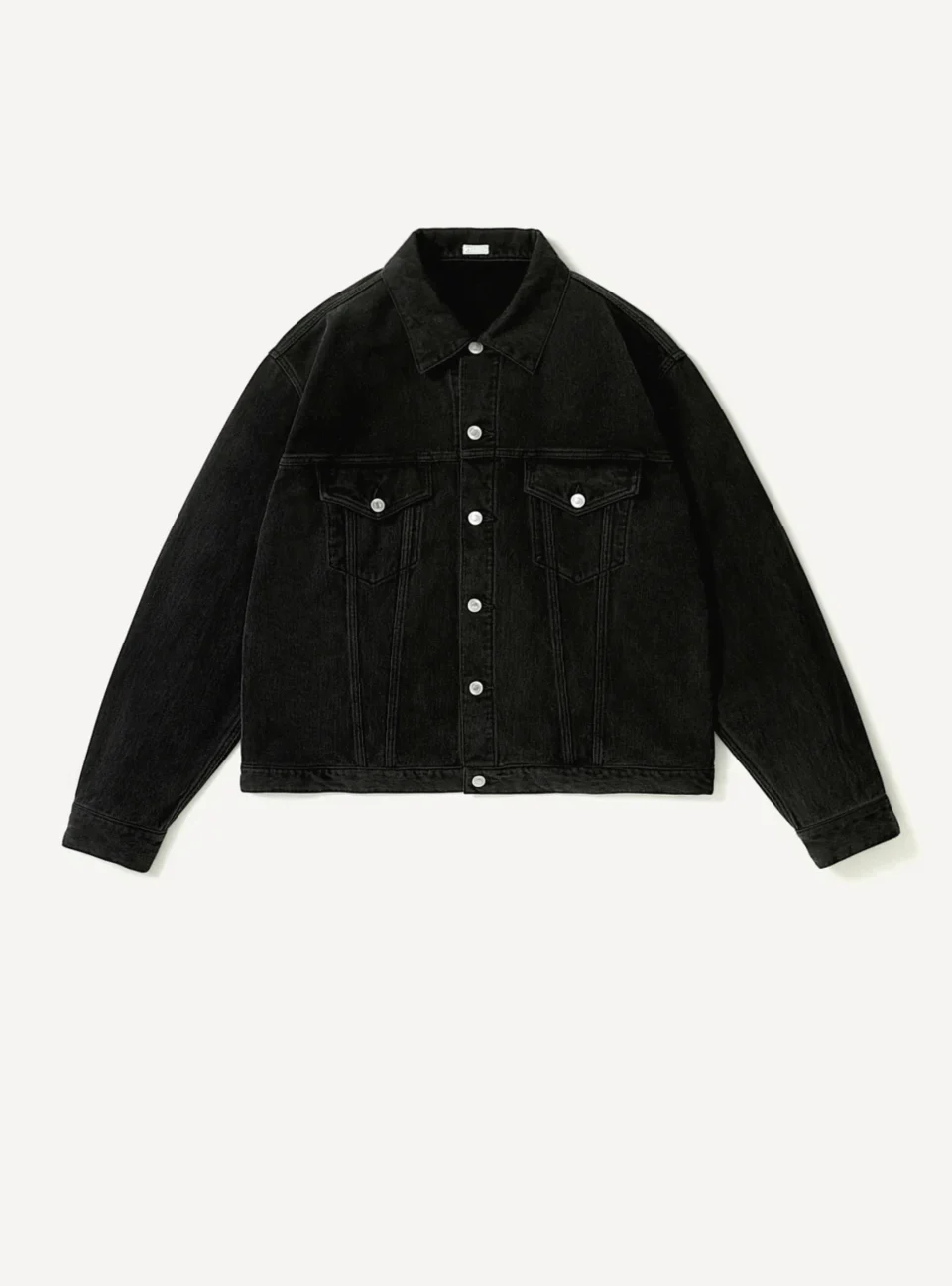 A.Presse Washed Silk Cotton Pique 3rd Type Jacket - Black