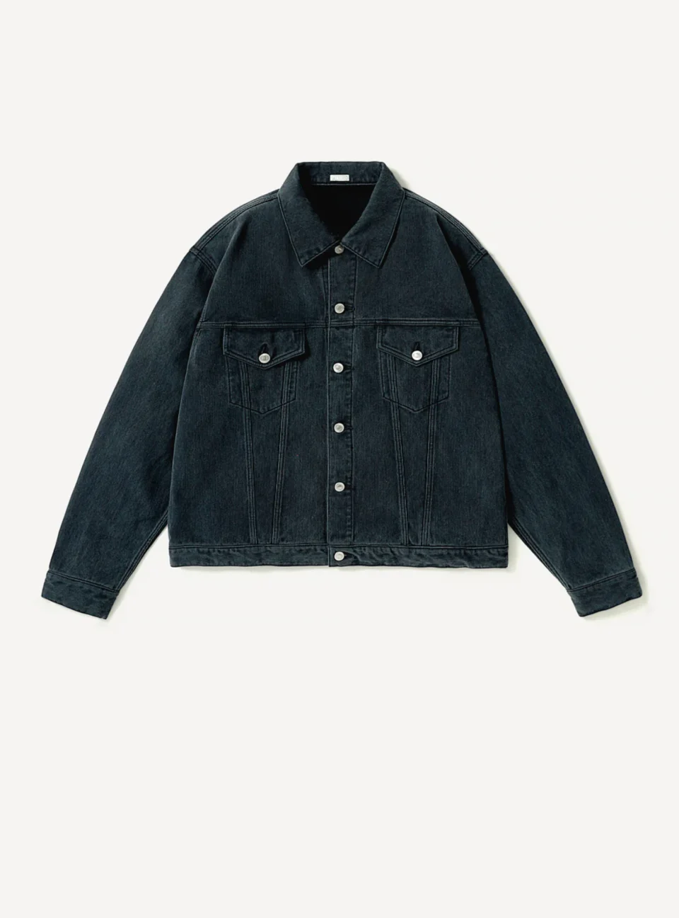 A.Presse Washed Silk Cotton Pique 3rd Type Jacket - Blue