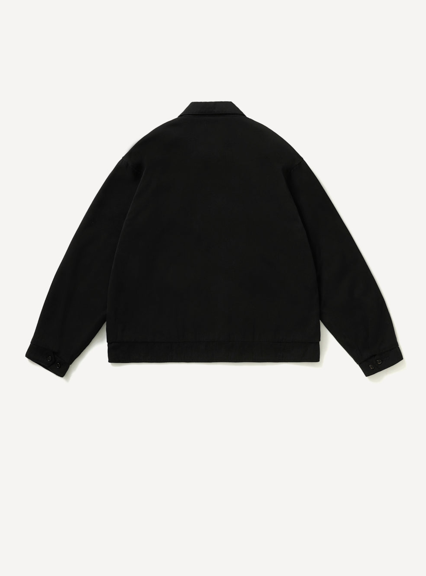 A.Presse Washed Silk Rayon Gabardine Jacket - Black