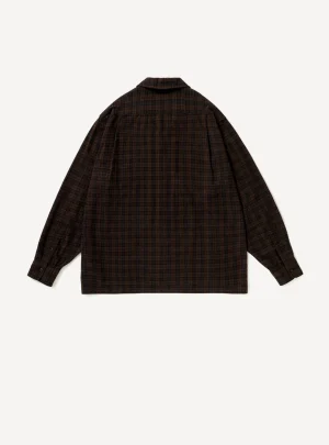 A.Presse Silk Nep Loop Collar Shirt