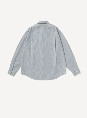 A.Presse Spread Collar Shirt - Grey