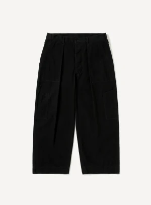 A.Presse USAF Hemmed Trouser - Black - Front Side