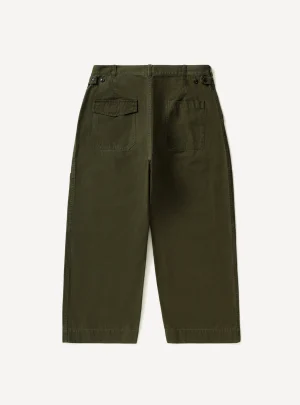 A.Presse USAF Hemmed Trouser - Olive - Back Side