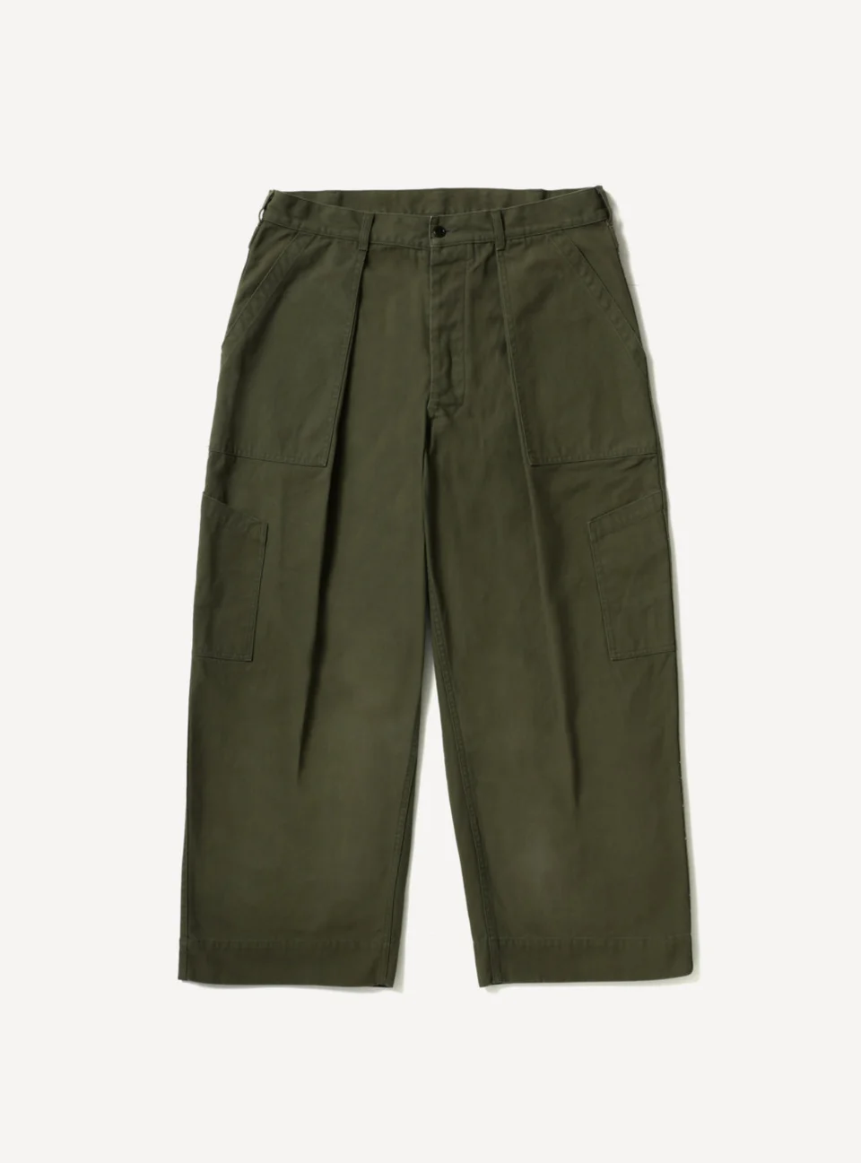 A.Presse USAF Hemmed Trouser - Olive - Front Side