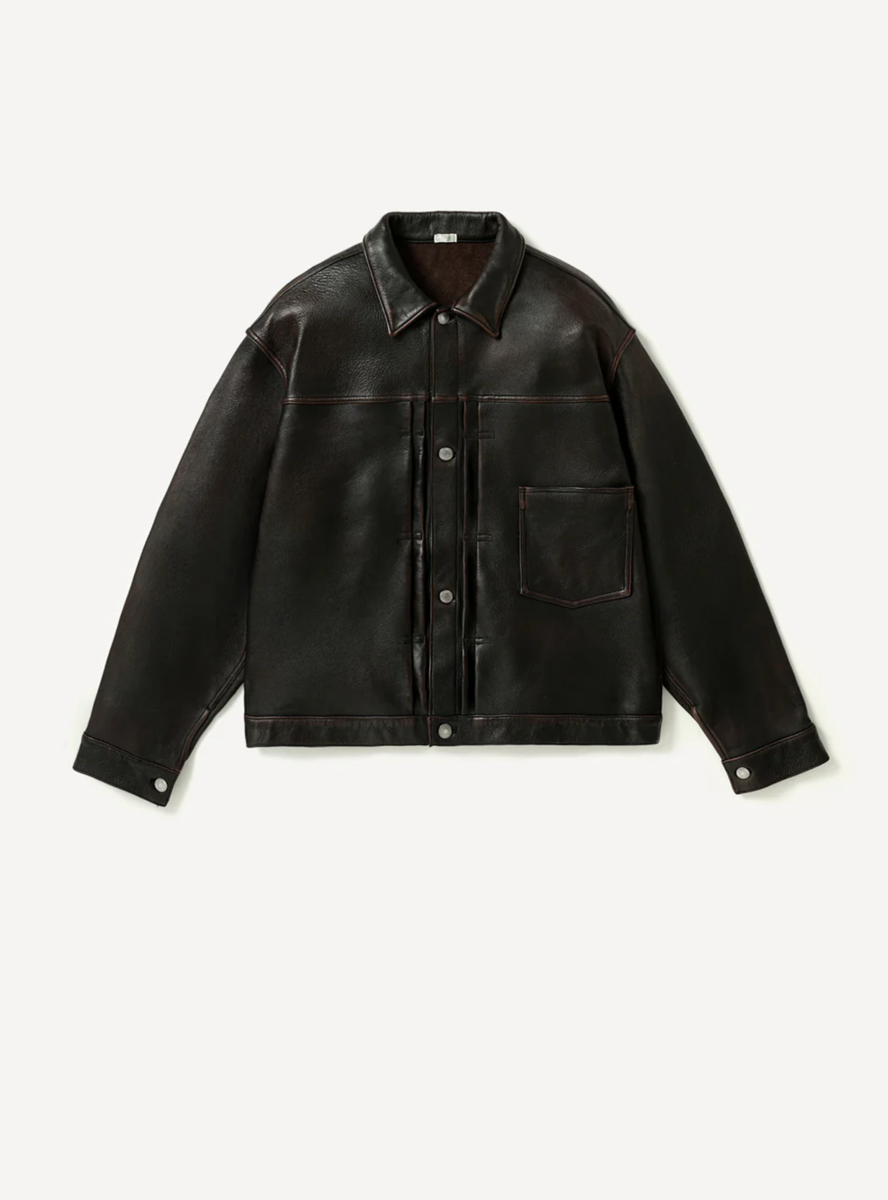 A.Presse Vintage Leather 1st Type Jacket - Brown