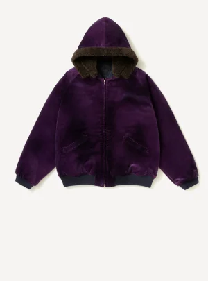 A.Presse Vintage Souvenir Velour Hooded Jacket