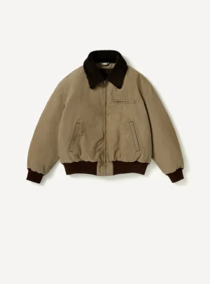 A.Presse Vintage Washed Wool Flight Jacket