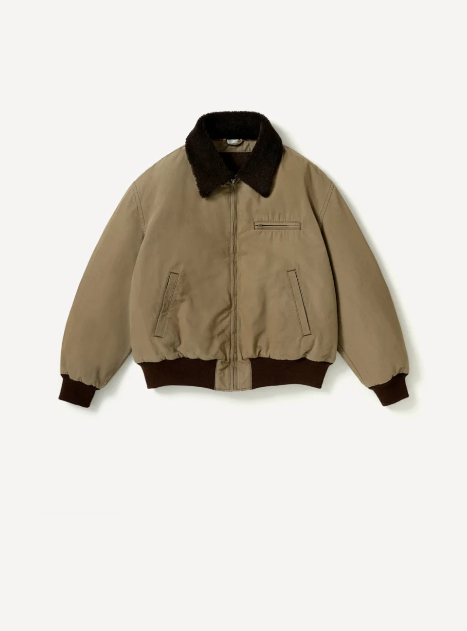 A.Presse Vintage Washed Wool Flight Jacket