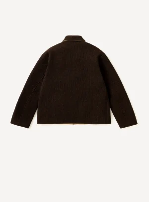 A.Presse Vintage Wool Cashmere Corduroy Sports Jacket - Back