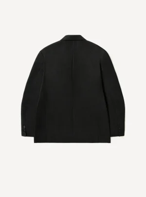 A.Presse Wool Double Breasted Jacket - Charcoal