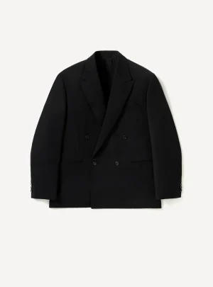 A.Presse Wool Double Breasted Jacket - Black - Front