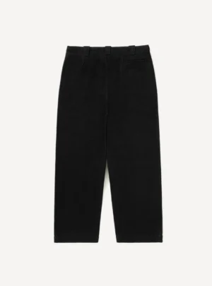 A.Presse Silk Nep Trouser - Black - Back Side