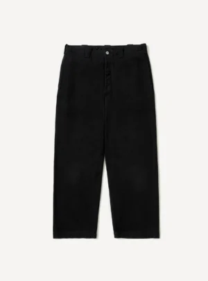 A.Presse Silk Nep Trouser - Black - Front Side
