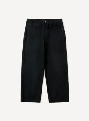 A.Presse Vintage Chino Trouser - Black - Front Side