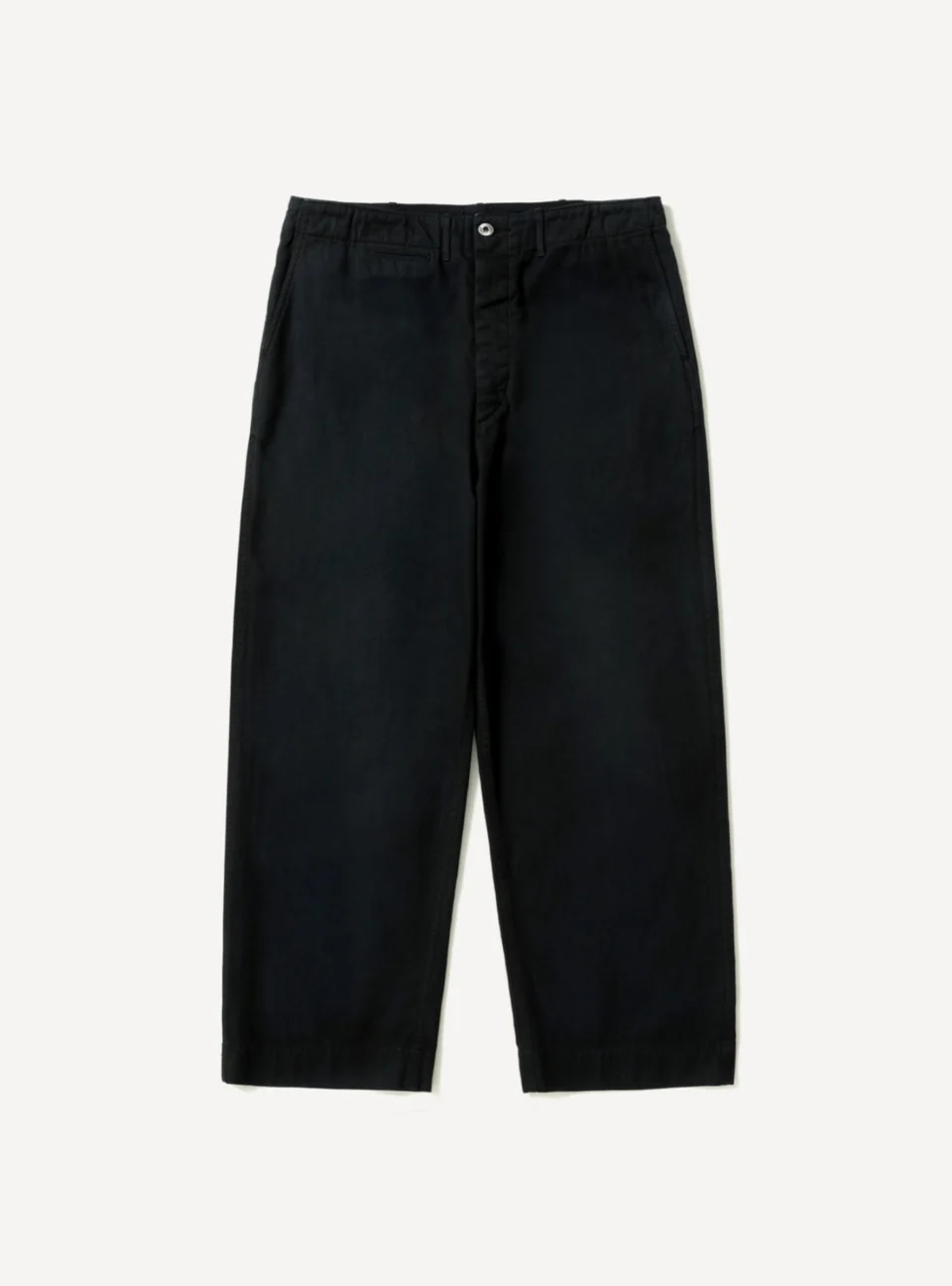 A.Presse Vintage Chino Trouser - Black - Front Side