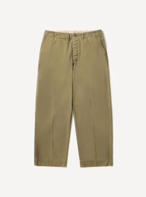 A.Presse Vintage Chino Trouser - Brown - Front Side