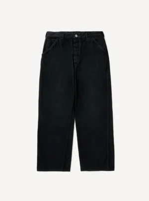 A.Presse Vintage Denim Work Pant - Black - Front Side