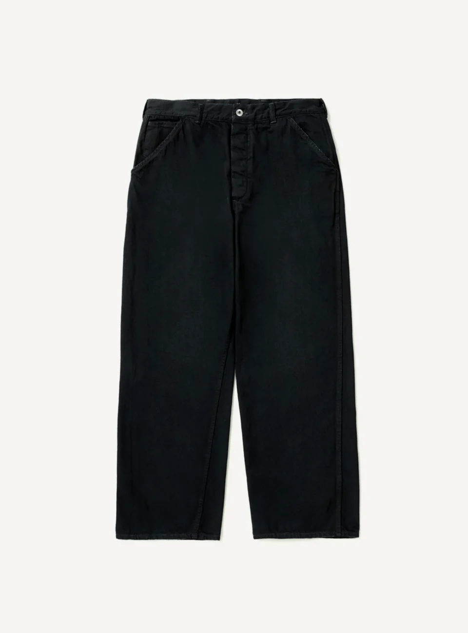 A.Presse Vintage Denim Work Pant - Black - Front Side