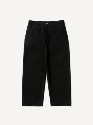 A.Presse Vintage Motorcycle Trouser - Black - Front Side