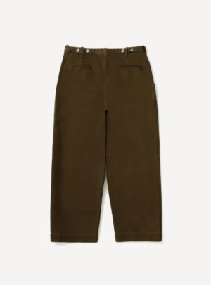 A.Presse Vintage Motorcycle Trouser - Brown - Back Side