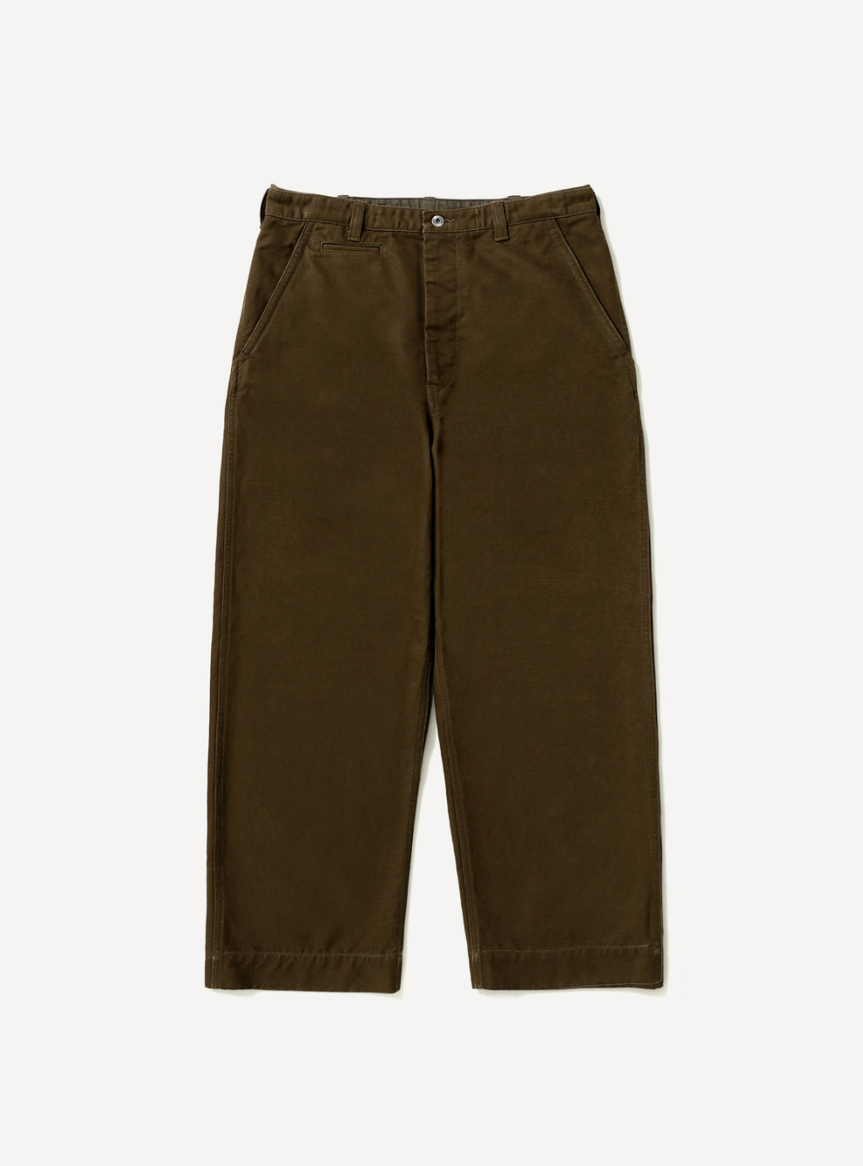 A.Presse Vintage Motorcycle Trouser - Brown - Front Side