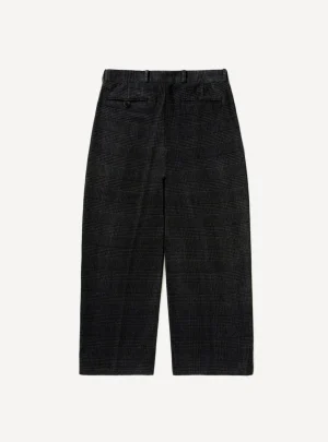 A.Presse Washed Cashmere Silk Trouser - Charcoal - Back Side