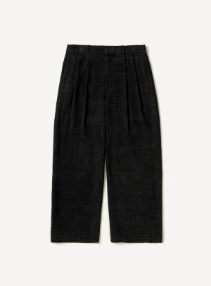 A.Presse Washed Cashmere Silk Trouser - Charcoal - Front Side