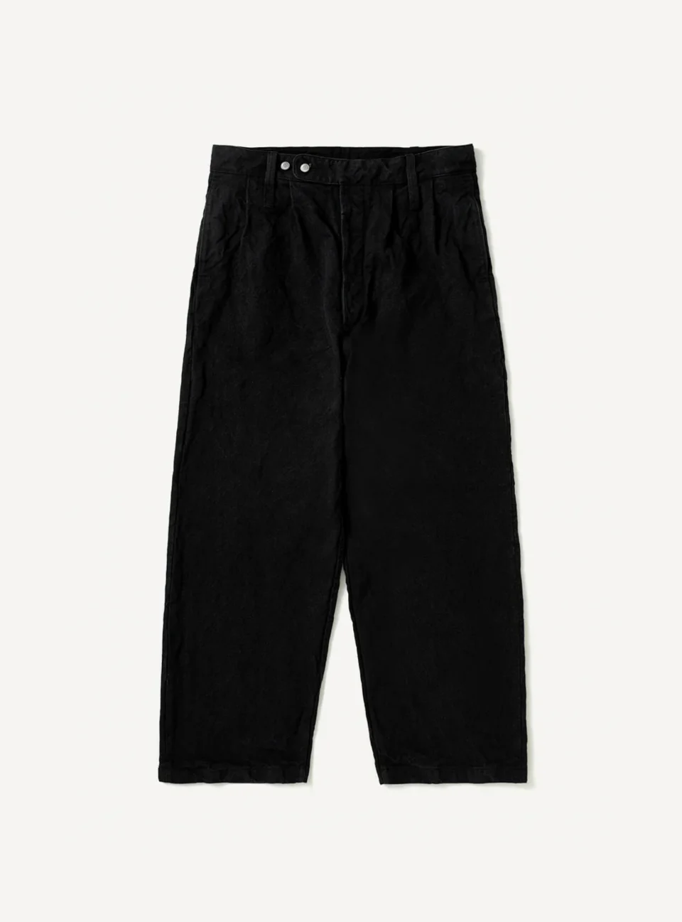 Vintage Silk Hemp WW2 British Army Trouser - Black - Front Side