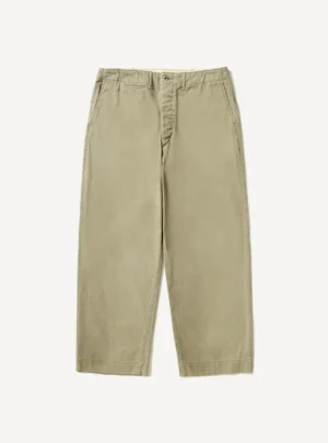 A.Presse Vintage Chino Trouser - Beige - Front Side