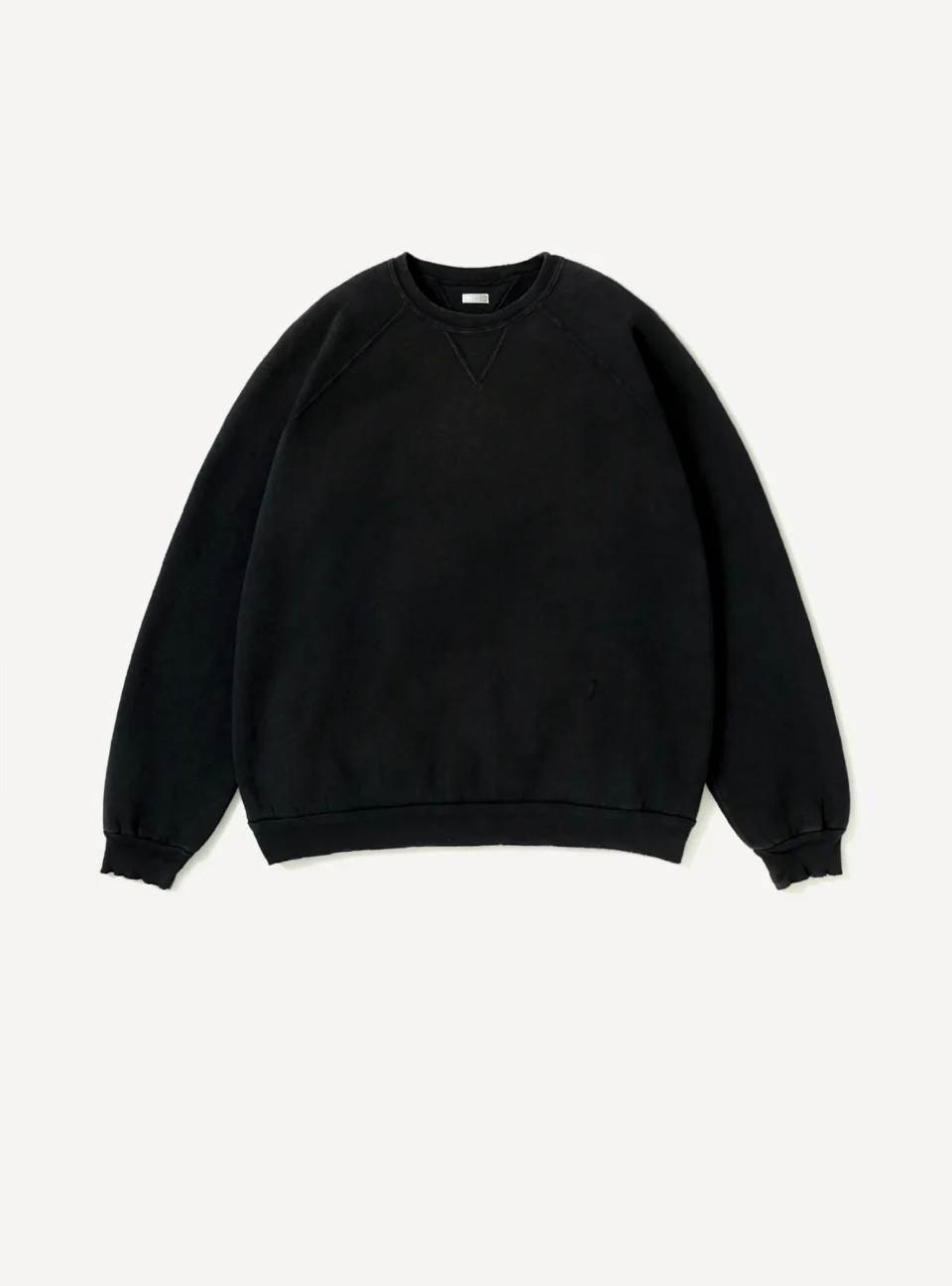 A.Presse Vintage Double V Sweatshirt - Black - Front Side