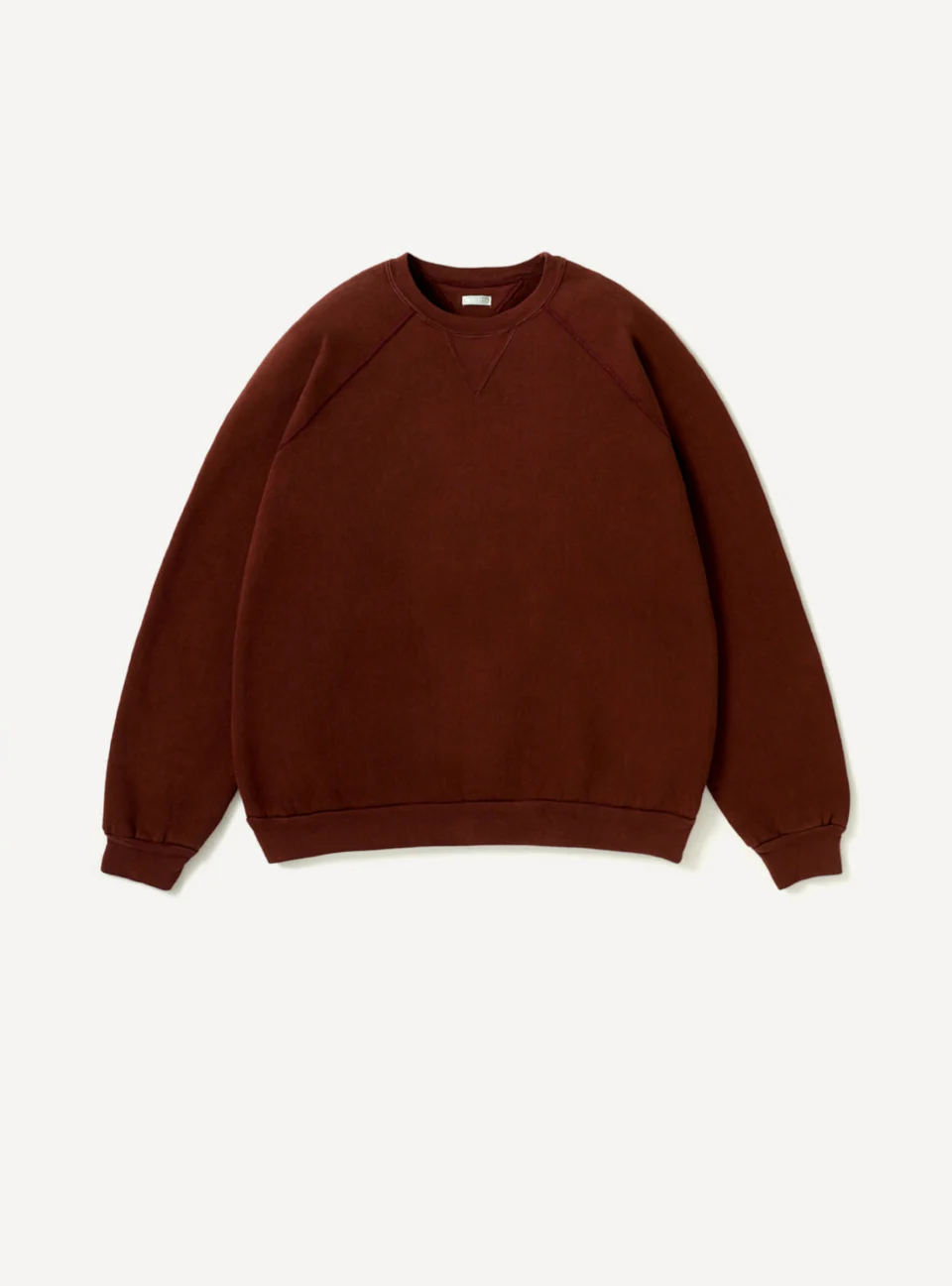 A.Presse Vintage Double V Sweatshirt - Burgundy - Front Side