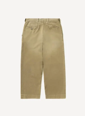 A.Presse Vintage Twill Work Pant - Beige - Back View